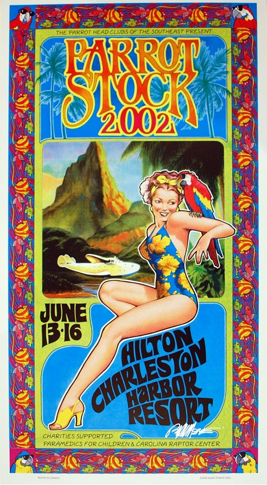 Jimmy Buffet Parro Bob Masse Concert Tour Poster - Wall Decor for Music Fans