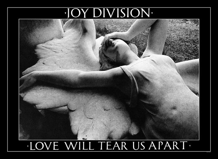 Joy Division's Iconic 'Love Will Tear Us Apart' Decorative Poster
