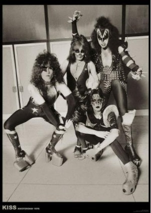 Vintage Kiss Amsterdam Concert Poster from 1976