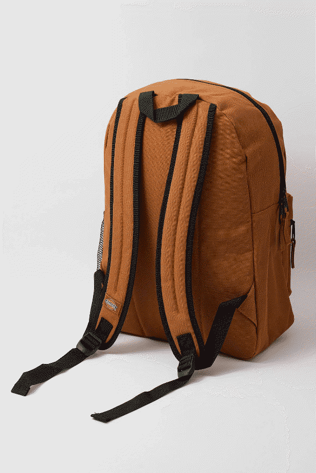 Brown Dickies Polyester Student Backpack for School and Daily Use