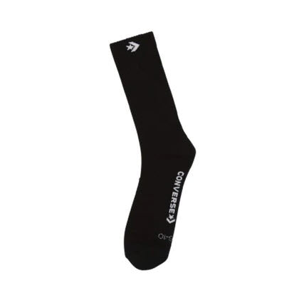Converse Chevron Crew Style Black Socks - A Pack Comprising 3 Pairs