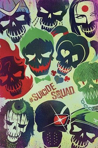 DC Comics Suicide Squad Skulls Movie Poster PP33815 - 610mm x 915mm